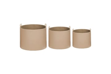 Kurv Aram sett med 3 Beige - Beige - Oppbevaring - Oppbevaring til småting - Kurv