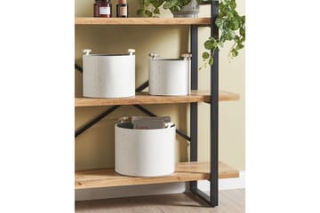 Kurv Aram sett med 3 Hvit - Hvit - Oppbevaring - Oppbevaring til småting - Kurv