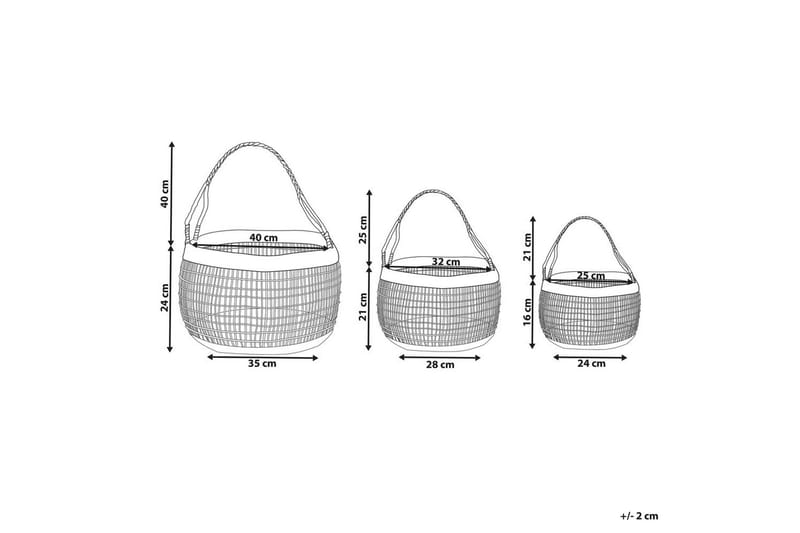 Kurv Arapaima sett med 3 - Oppbevaring - Oppbevaring til småting - Kurv