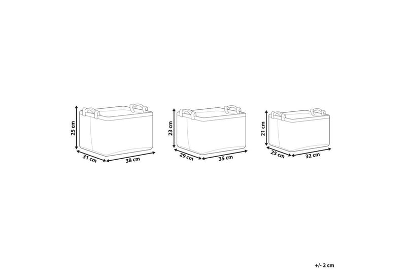 Kurv Baysai sett à 3 - Oppbevaring - Oppbevaring til småting - Kurv
