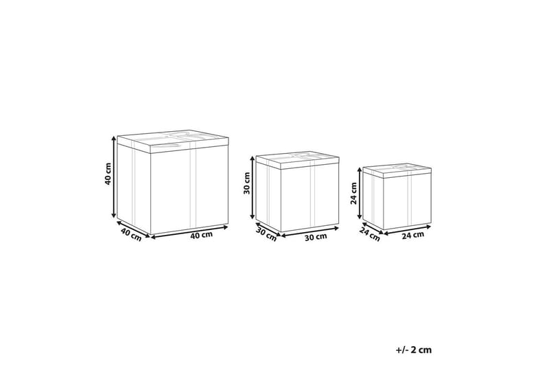 Kurv Cadeau sett à 3 - Oppbevaring - Oppbevaring til småting - Kurv