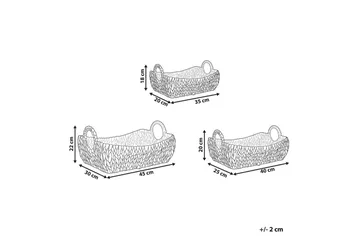 Kurv Campha sett av 3 - Oppbevaring - Oppbevaring til småting - Kurv