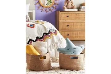 Kurv Chiniot sett av 2 Beige/naturlig - Beige/naturlig - Oppbevaring - Oppbevaring til småting - Kurv