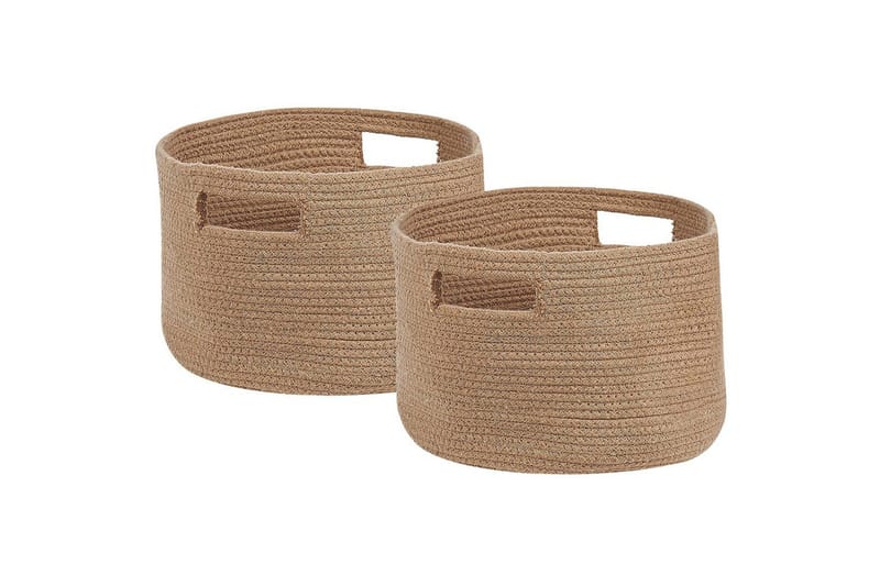 Kurv Chiniot sett av 2 Beige/naturlig, Beige/naturlig