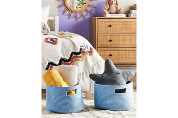 Kurv Chiniot sett av 2 Blå - Blå - Oppbevaring - Oppbevaring til småting - Kurv