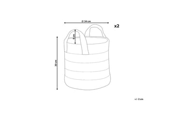 Kurv Gerede sett med 2 - Oppbevaring - Oppbevaring til småting - Kurv