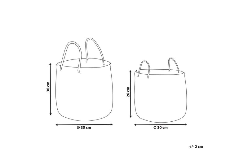 Kurv Halong sett med 2 - Oppbevaring - Oppbevaring til småting - Kurv