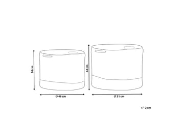 Kurv Kahan sett av 2 - Oppbevaring - Oppbevaring til småting - Kurv