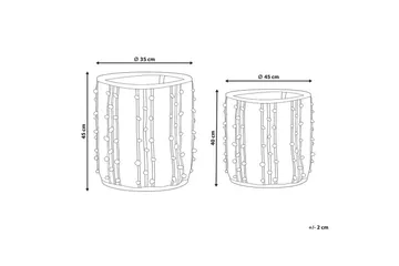 Kurv Khel sett med 2 - Oppbevaring - Oppbevaring til småting - Kurv