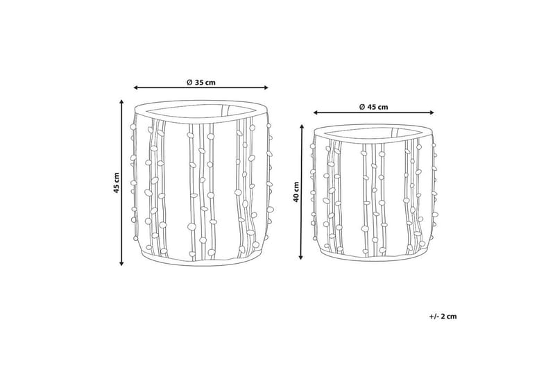 Kurv Khel sett med 2 - Oppbevaring - Oppbevaring til småting - Kurv