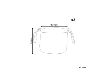 Kurv Kornak sett på 2 - Oppbevaring - Oppbevaring til småting - Kurv