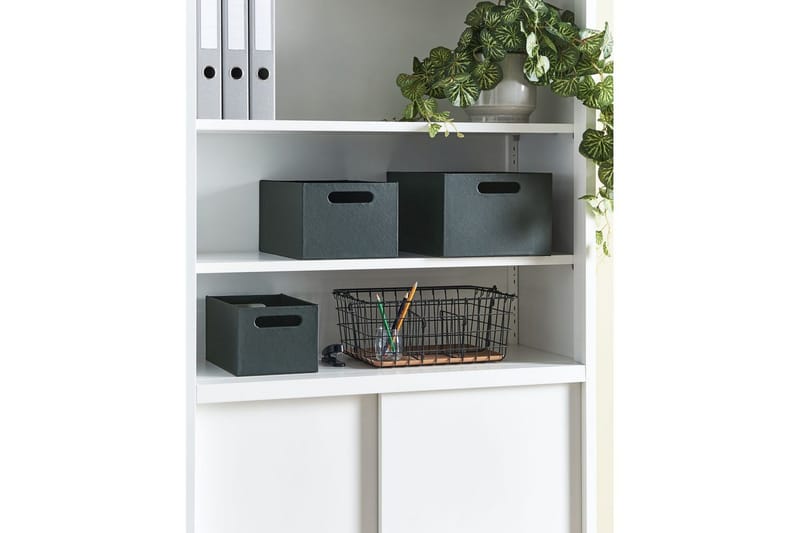 Kurv Larsa sett med 3 Grå - Grå - Oppbevaring - Oppbevaring til småting - Kurv - Trådkurv