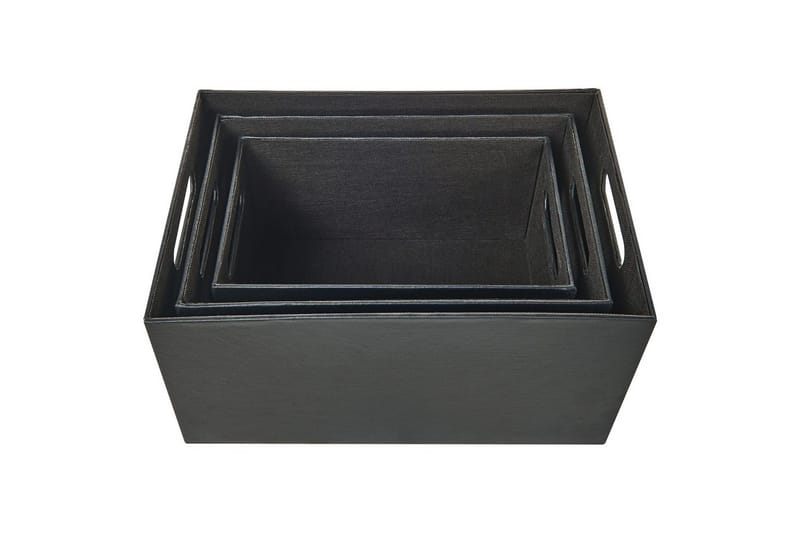 Kurv Larsa sett med 3 Grå - Grå - Oppbevaring - Oppbevaring til småting - Kurv - Trådkurv