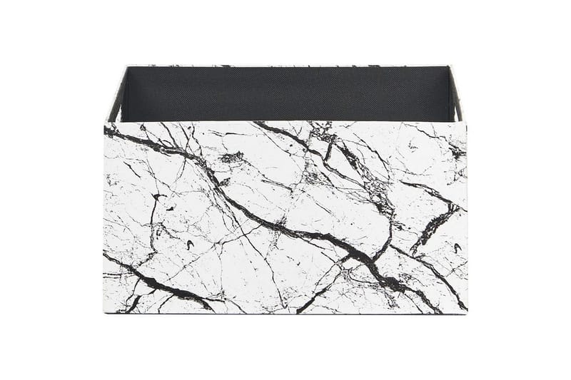 Kurv Larsa sett med 3 Hvit/Svart - Hvit/Svart - Oppbevaring - Oppbevaring til småting - Kurv