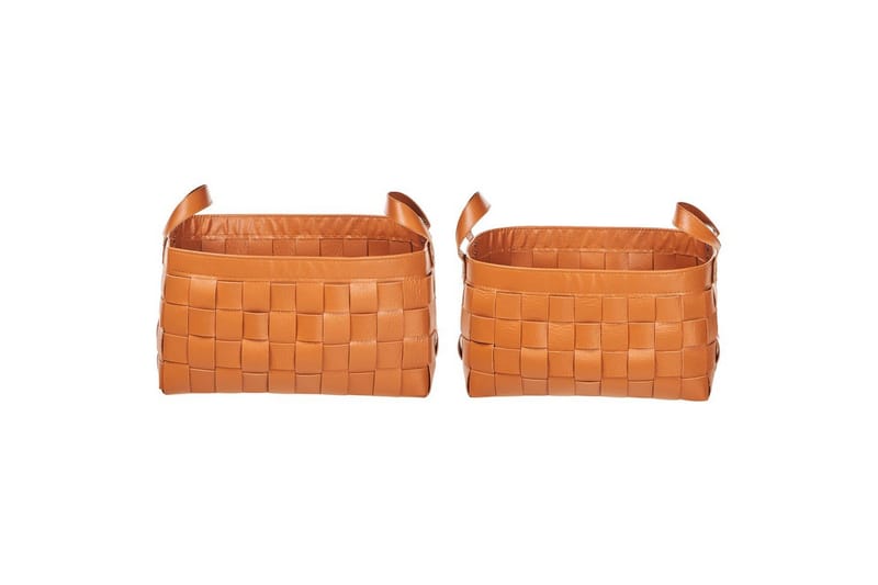 Kurv Sippar sett av 2 Brun - Brun - Oppbevaring - Oppbevaring til småting - Kurv