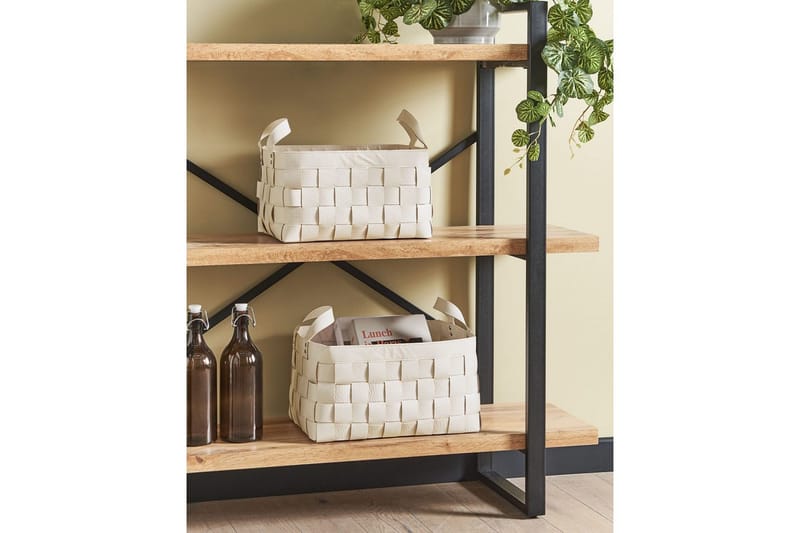 Kurv Sippar sett av 2 Hvit - Hvit - Oppbevaring - Oppbevaring til småting - Kurv