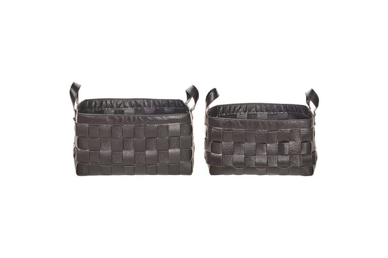 Kurv Sippar sett av 2 Mørk brun - Mørk brun - Oppbevaring - Oppbevaring til småting - Kurv