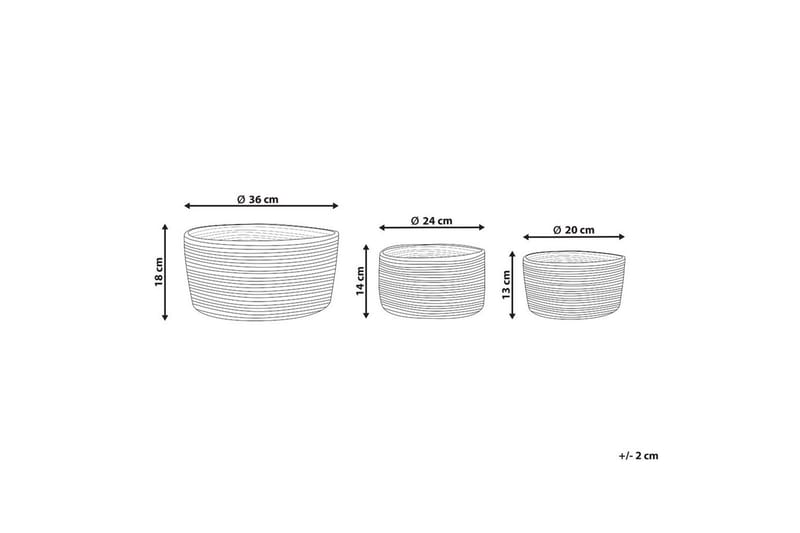 Kurv Tajori sett på 3 - Oppbevaring - Oppbevaring til småting - Kurv