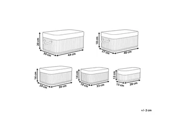 Kurv Talpe sett på 5 Lyst tre/hvit - Lyst tre/hvit - Oppbevaring - Oppbevaring til småting - Kurv