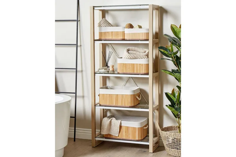 Kurv Talpe sett på 5 Lyst tre/hvit - Lyst tre/hvit - Oppbevaring - Oppbevaring til småting - Kurv