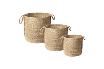 Kurv Wadh sett med 3 - Oppbevaring - Oppbevaring til småting - Kurv