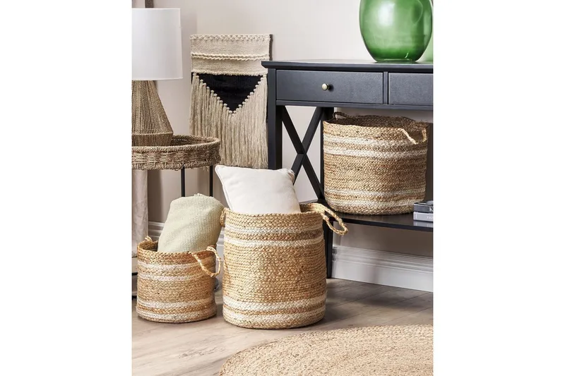 Kurv Zhob sett av 3 - Oppbevaring - Oppbevaring til småting - Kurv