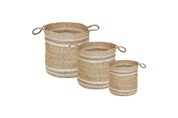 Kurv Zhob sett av 3 - Oppbevaring - Oppbevaring til småting - Kurv