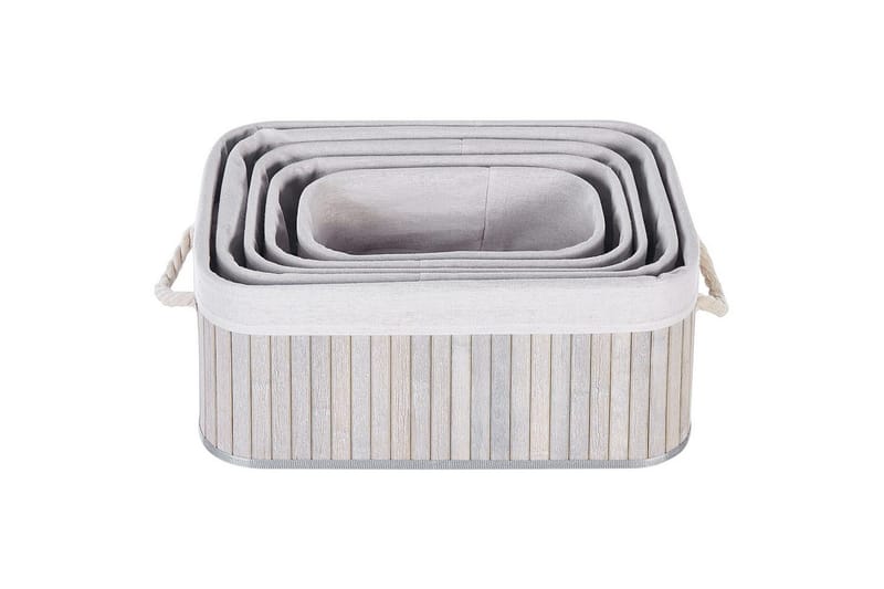 Kurv Talpe sett på 5 Grå/hvit - Grå/hvit - Oppbevaring - Oppbevaring til småting - Kurv