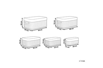 Kurv Talpe sett på 5 Grå/hvit - Grå/hvit - Oppbevaring - Oppbevaring til småting - Vegghengt oppbevaring