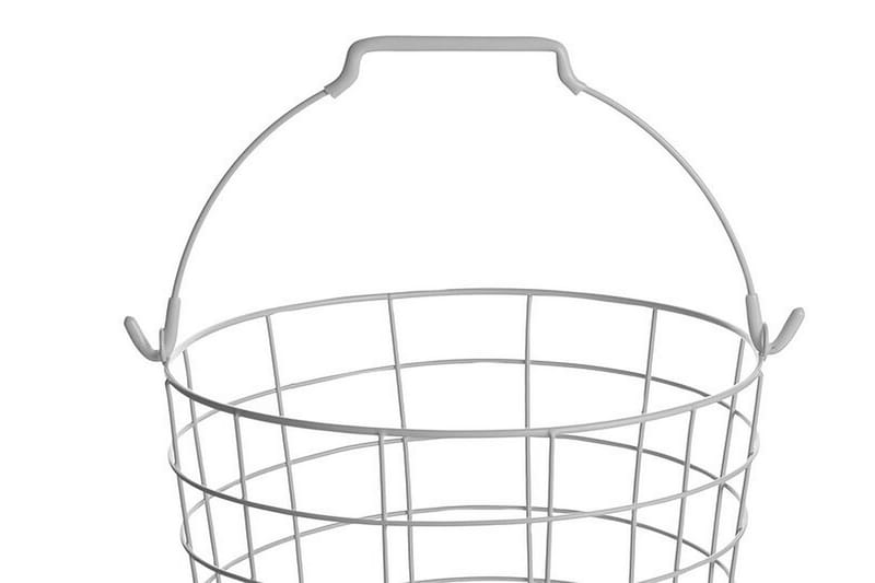 Ayapal Metallstativ 37 cm 3 Kurver - Hvit - Oppbevaring - Oppbevaring til småting - Kurv - Trådkurv