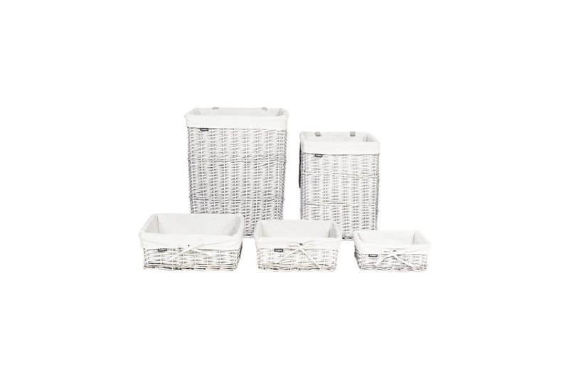 Vaskekurver Ella Hvit - Hvit - Oppbevaring - Kles oppbevaring - Skittentøyskurv