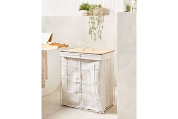 Vaskekurver Mirissa Hvit/lyst tre - Hvit/lyst tre - Oppbevaring - Kles oppbevaring - Skittentøyskurv