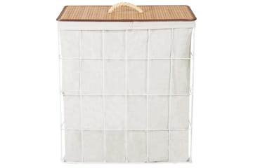 Vaskekurver Mirissa Hvit/lyst tre - Hvit/lyst tre - Oppbevaring - Kles oppbevaring - Skittentøyskurv