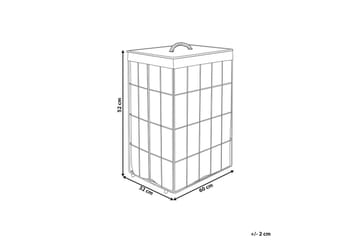 Vaskekurver Mirissa Hvit/lyst tre - Hvit/lyst tre - Oppbevaring - Kles oppbevaring - Skittentøyskurv
