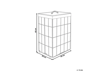 Vaskekurver Mirissa Svart/hvit/lyst tre - Svart/hvit/lyst tre - Oppbevaring - Kles oppbevaring - Skittentøyskurv