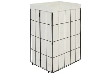 Vaskekurver Mirissa Svart/hvit/lyst tre - Svart/hvit/lyst tre - Oppbevaring - Kles oppbevaring - Skittentøyskurv