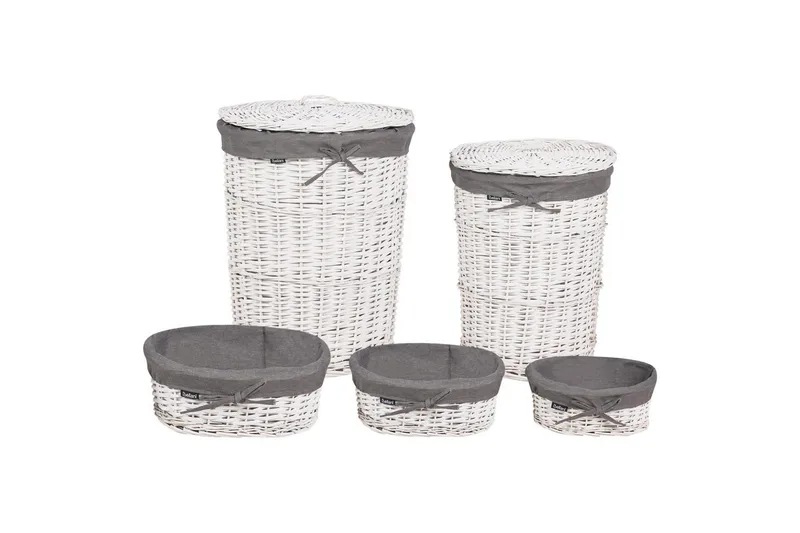Vaskekurver Vakari Grå/hvit, Grå/hvit