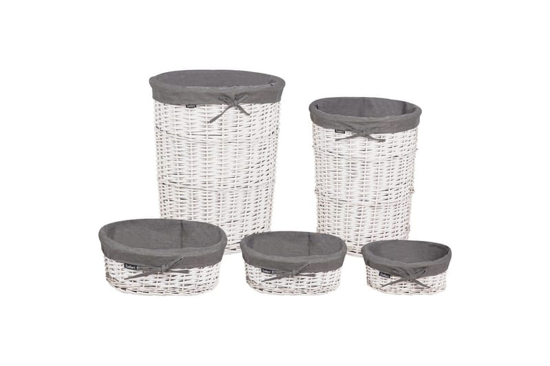 Vaskekurver Vakari Grå/hvit - Grå/hvit - Oppbevaring - Oppbevaring til småting - Kurv