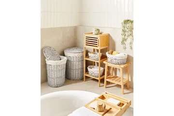 Vaskekurver Vakari Hvit/Grå - Hvit/Grå - Oppbevaring - Oppbevaring til småting - Kurv