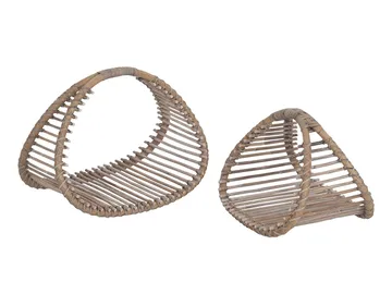 Vedkurv Hillerstorp Elda - Grå - Oppbevaring - Oppbevaring til småting - Kurv - Vedkurv