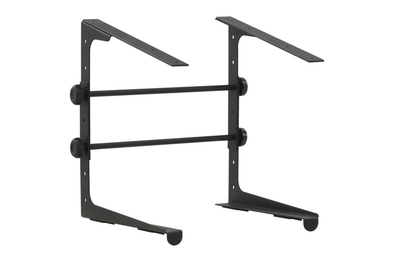 Laptopstativ svart 30,5x28x(24,5-37,5) cm stål - Svart - Bærbardatastativ - Oppbevaring til småting