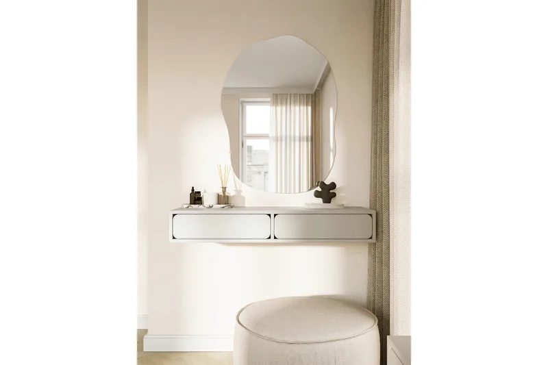 Marinport Veggskap 110 cm - Beige - Oppbevaring - Oppbevaring til småting - Vegghengt oppbevaring