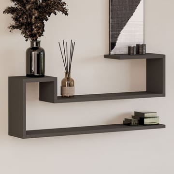 Melto Vegghylle 90x41,2x17 cm - Antrasitt - Oppbevaring - Oppbevaring til småting - Vegghengt oppbevaring
