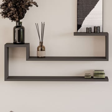Melto Vegghylle 90x41,2x17 cm - Antrasitt - Oppbevaring - Oppbevaring til småting - Vegghengt oppbevaring