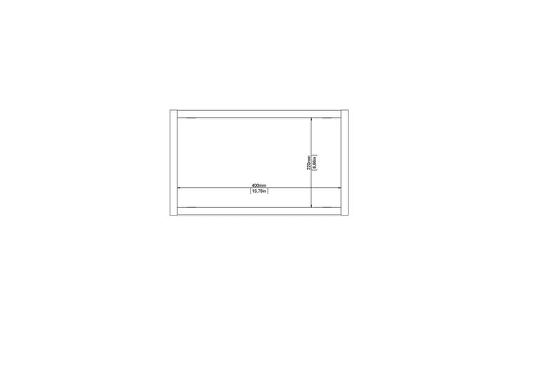 Mirros hylle 43,6x25 cm - Valnøtt - Oppbevaring - Oppbevaring til småting - Vegghengt oppbevaring