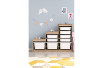 Mobin Oppbevaringsbokser 132 cm - Hvit - Oppbevaring - Oppbevaring til småting - Oppbevaringskasse