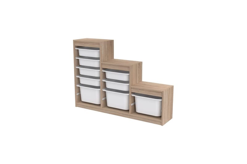 Mobin Oppbevaringsbokser 132 cm - Hvit - Oppbevaring - Oppbevaring til småting - Oppbevaringskasse