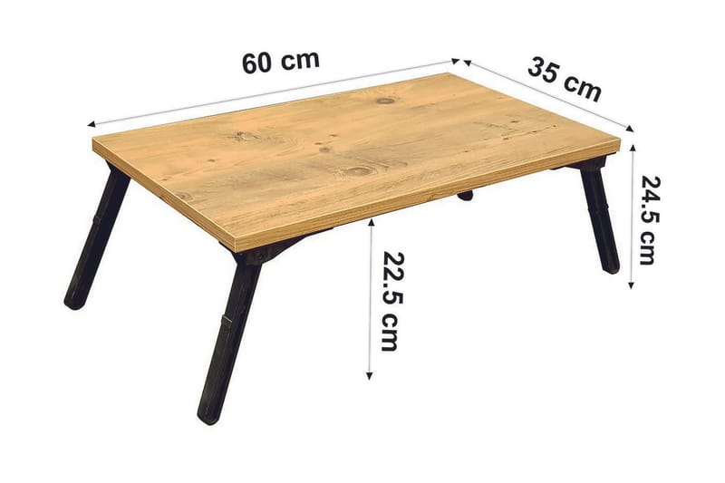Nekeisha Datastativ 25 cm - Tre/natur/Svart - Oppbevaring - Oppbevaring til småting