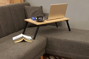 Nekeisha Datastativ 25 cm - Tre/natur/Svart - Oppbevaring - Oppbevaring til småting