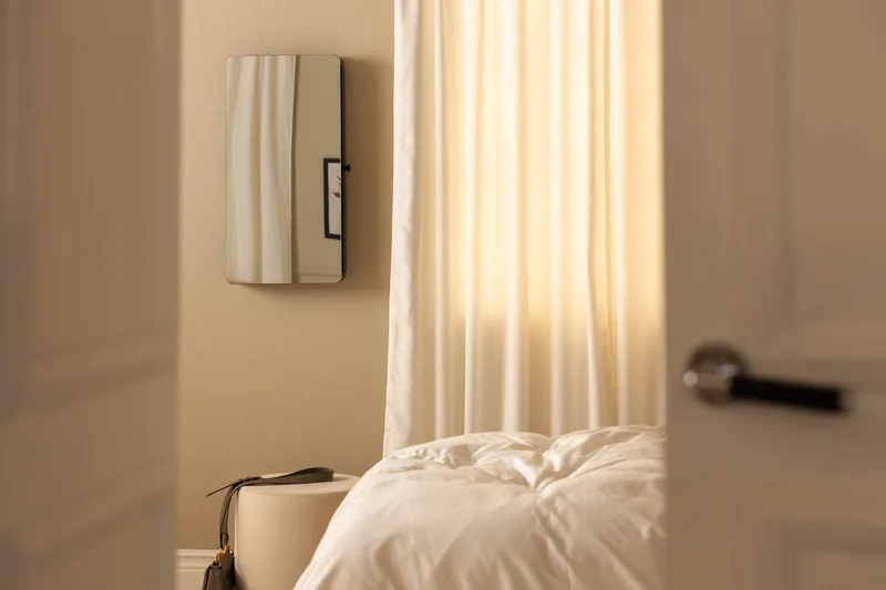 Veggskap Moreno 37,4 cm med Speil - Hvit - Oppbevaring - Oppbevaring til småting - Oppbevaring smykker - Smykkestativ & smykkeskrin